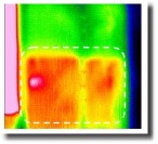 тепловые утечки в районах стыков плит и анкерных болтов.